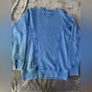 Gymshark Heritage Washed Blue Crewneck Sweater